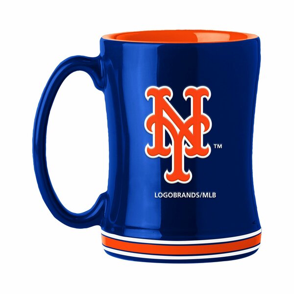 Logo Brands New York Mets 14oz Relief Mug 519-C14RM